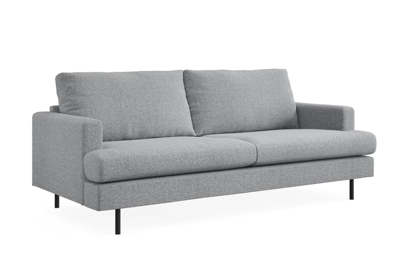 Menard Compact 3-sits Tygsoffa - Grå - Möbler - Soffa - 3 sits soffa
