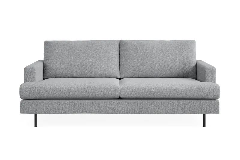 Menard Compact 3-sits Tygsoffa - Grå - Möbler - Soffa - 3 sits soffa