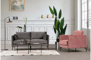 Mezonzo 2-sits Soffa - Grå - Möbler - Soffa - 2 sits soffa