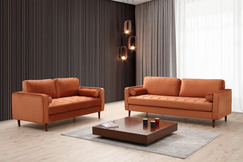 Mirrilnesh Soffa 2-sits - Orange - Möbler - Soffa - 2 sits soffa