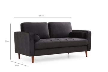 Mirrilnesh Soffa 2-sits - Svart - Möbler - Soffa - 2 sits soffa