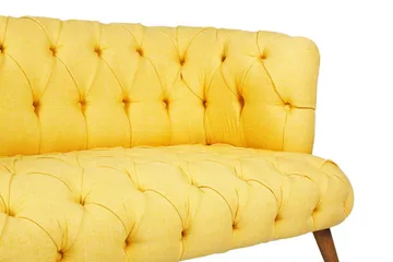 Monroew 2-sits Soffa - Gul/Natur - Möbler - Soffa - 2 sits soffa
