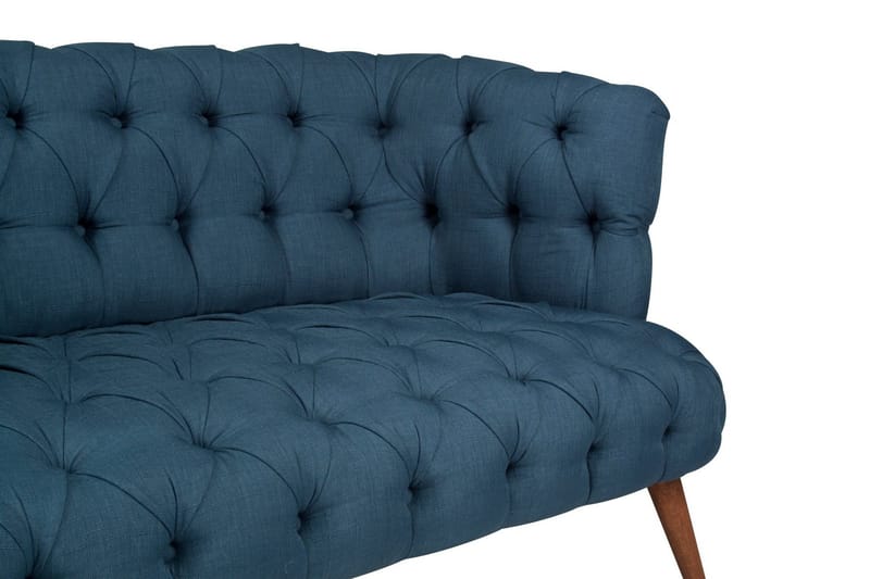 Monroew 2-sits Soffa - Mörkblå/Natur - Möbler - Soffa - 2 sits soffa