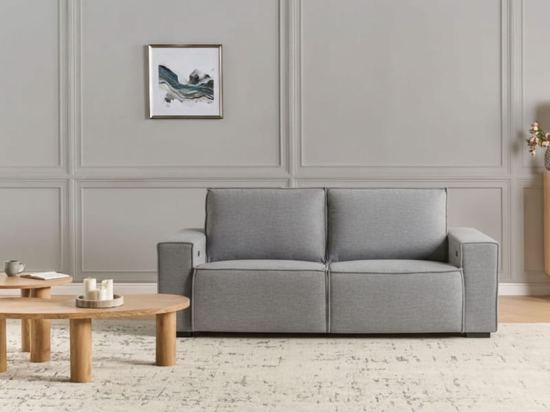 2-sits soffa Nukari - Grå - Möbler - Soffa - Biosoffa & reclinersoffa