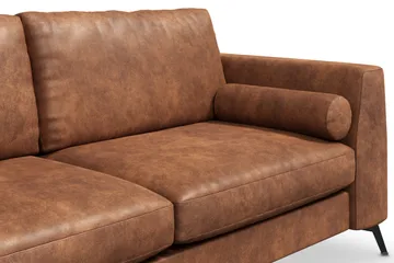 Ocean Lyx 3-sits Soffa i Konstläder - Brun - Möbler - Soffa - Skinnsoffa
