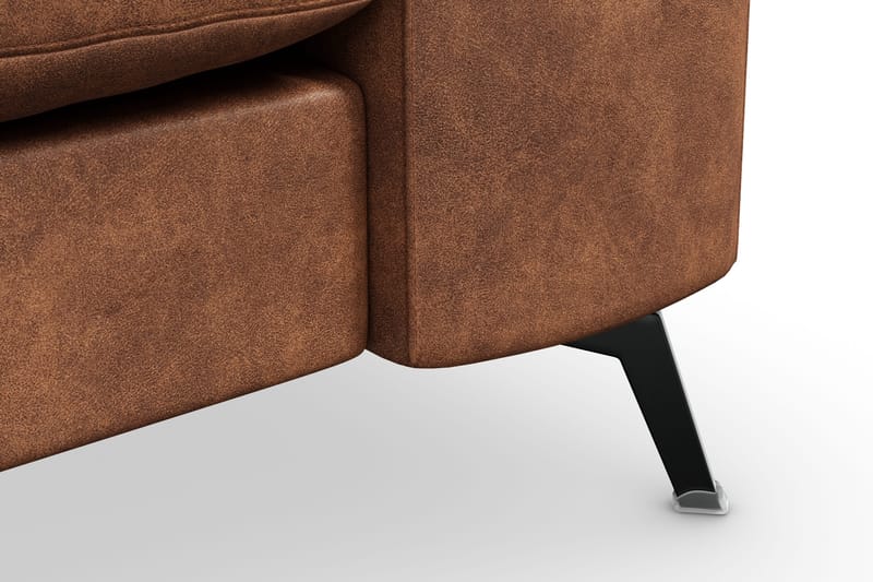 Ocean Lyx 3-sits Soffa i Konstläder - Brun - Möbler - Soffa - Skinnsoffa