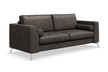 Ocean Lyx 3-sits Soffa i Konstläder - Svart - Möbler - Soffa - Skinnsoffa