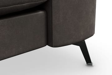 Ocean Lyx 3-sits Soffa i Konstläder - Svart - Möbler - Soffa - Skinnsoffa