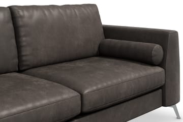 Ocean Lyx 3-sits Soffa i Konstläder - Svart - Möbler - Soffa - Skinnsoffa