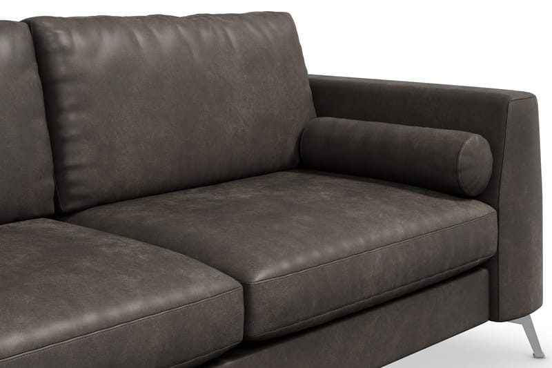 Ocean Lyx 3-sits Soffa i Konstläder - Svart - Möbler - Soffa - Skinnsoffa