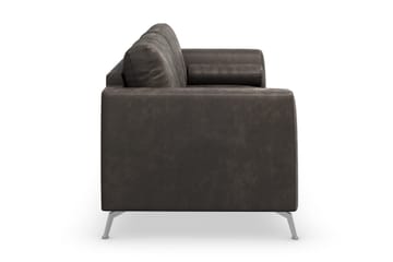 Ocean Lyx 3-sits Soffa i Konstläder - Svart - Möbler - Soffa - Skinnsoffa