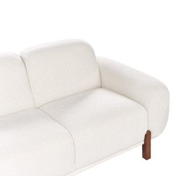 2-sits soffa Odnes i Bouclé - Vit - Möbler - Soffa - 2 sits soffa