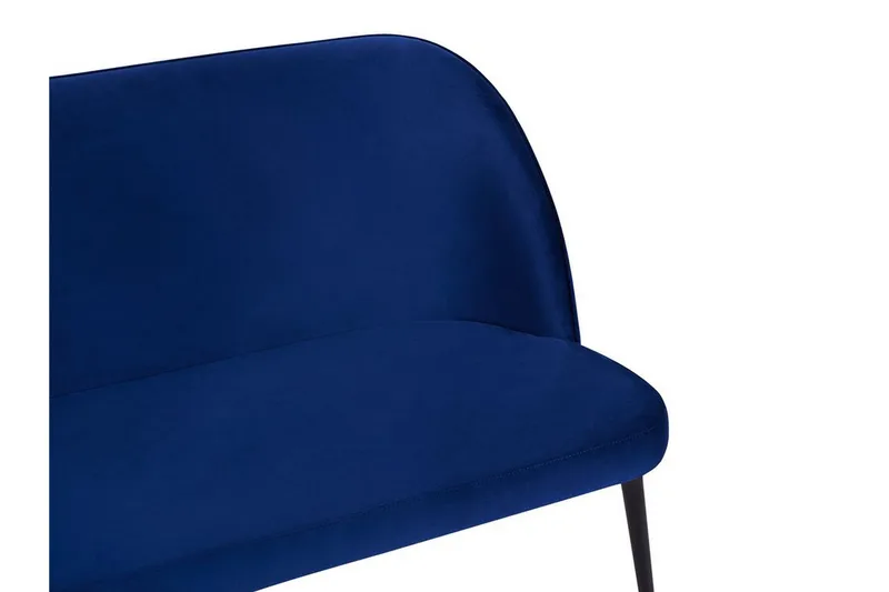 Osbyn 2-sits Kökssoffa i Sammet med Metallben - Blå - Möbler - Soffa - Kökssoffa & pinnsoffa