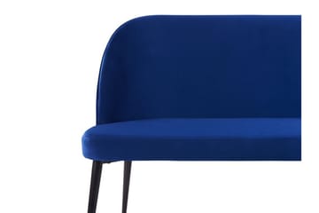 Osbyn 2-sits Kökssoffa i Sammet med Metallben - Blå - Möbler - Soffa - Kökssoffa & pinnsoffa