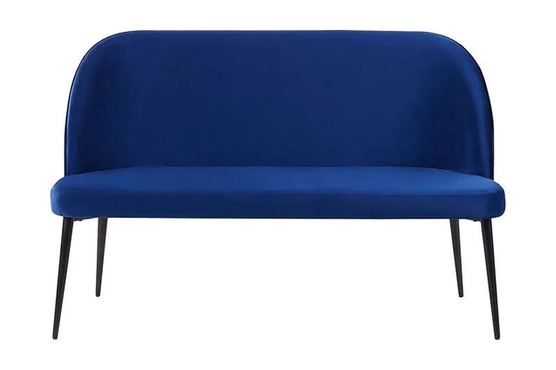 Osbyn 2-sits Kökssoffa i Sammet med Metallben, Blå