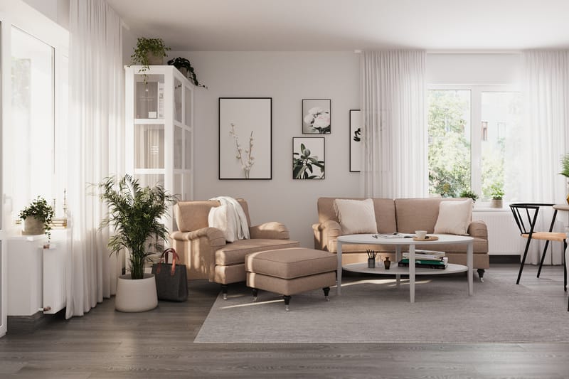 Oxford Classic 2-sits Soffa Svängd - Mörkbeige - Möbler - Soffa - 2 sits soffa