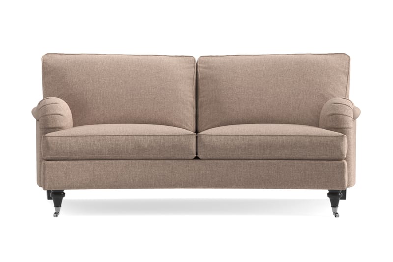 Oxford Classic 2-sits Soffa Svängd - Mörkbeige - 2 sits soffa - Howardsoffa