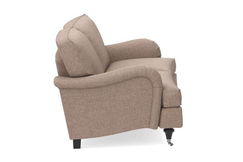 Oxford Classic 2-sits Soffa Svängd - Mörkbeige - 2 sits soffa - Howardsoffa