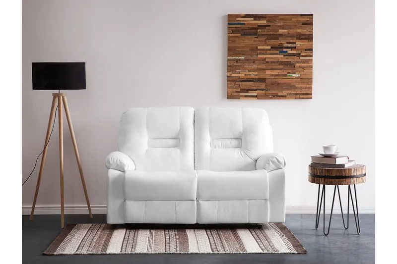 Rovik Soffa 2 Sits - Vit - Möbler - Soffa - Biosoffa & reclinersoffa - 2 sits biosoffa & reclinersoffa