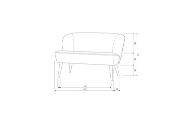 Serra Soffa 2-sits - Lila - Möbler - Soffa - 2 sits soffa