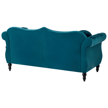 2-sits soffa Skien - Blågrön - Möbler - Soffa - Sammetssoffa