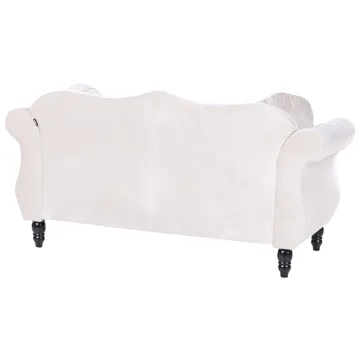 2-sits soffa Skien - Ljusbeige - Möbler - Soffa - Sammetssoffa