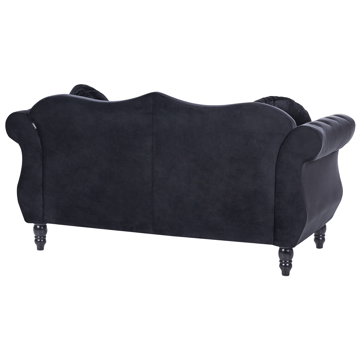 2-sits soffa Skien - Svart - Möbler - Soffa - Sammetssoffa