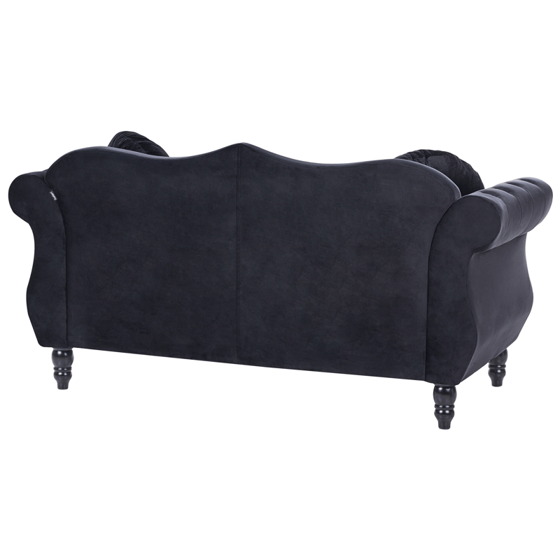 2-sits soffa Skien - Svart - Möbler - Soffa - Sammetssoffa