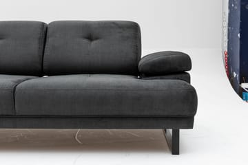 Soffa 2-sits Caboolture - Antracit - Möbler - Soffa - 2 sits soffa