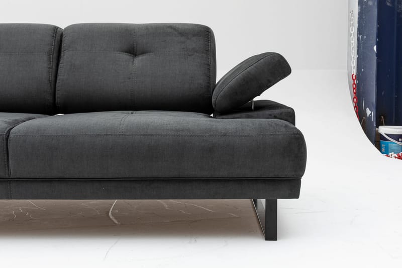 Soffa 2-sits Caboolture - Antracit - Möbler - Soffa - 2 sits soffa