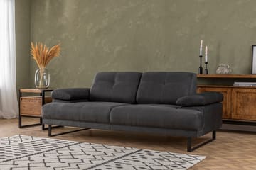 Soffa 2-sits Caboolture - Antracit - Möbler - Soffa - 2 sits soffa