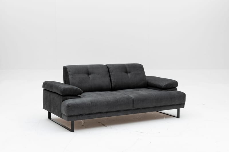 Soffa 2-sits Caboolture - Antracit - Möbler - Soffa - 2 sits soffa