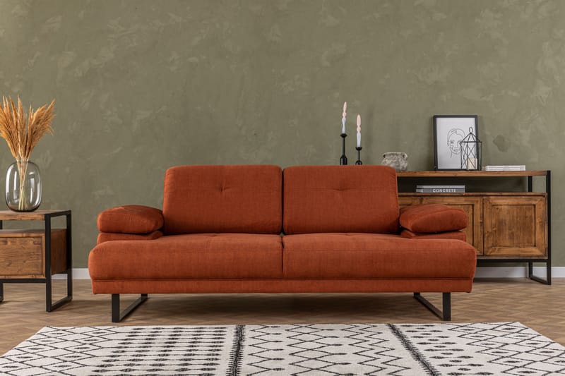 Soffa 2-sits Caboolture - Orange - 2 sits soffa