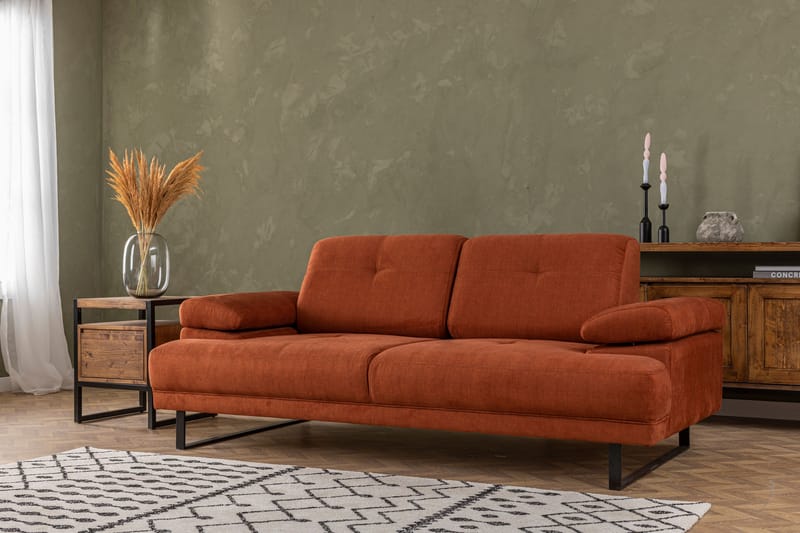 Soffa 2-sits Caboolture - Orange - 2 sits soffa