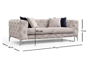 Soffa 2-sits Canunda - Beige - Möbler - Soffa - 2 sits soffa