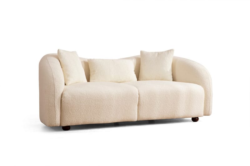 Soffa 2-sits Itason - Beige|Bouclé - 2 sits soffa