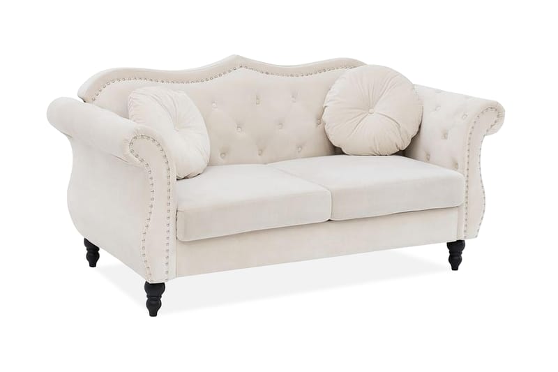 Soffa 2 Sits Skien - Beige|Vit - Möbler - Soffa - 2 sits soffa