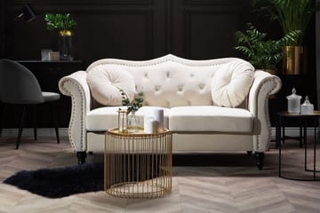 Soffa 2 Sits Skien - Beige|Vit - Möbler - Soffa - 2 sits soffa