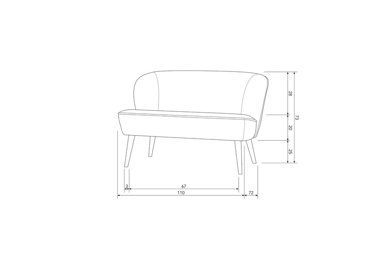 Soffa Asra 2-sits - Khaki - 2 sits soffa