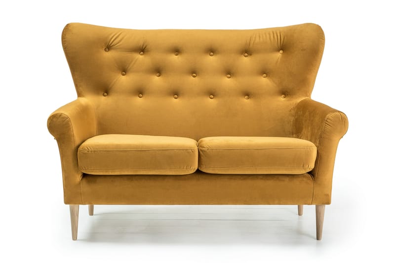 Soffa Loanne 2-sits - Gul - Möbler - Soffa - 2 sits soffa