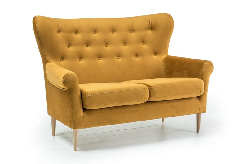 Soffa Loanne 2-sits - Gul - Möbler - Soffa - 2 sits soffa