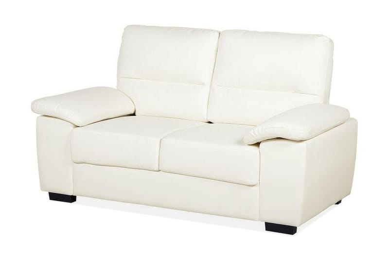 Soffa Shundria 2-Sits Konstläder - Beige - Skinnsoffa - 2 sits soffa