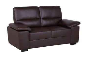 Soffa Shundria 2-Sits Konstläder - Brun - Möbler - Soffa - 2 sits soffa