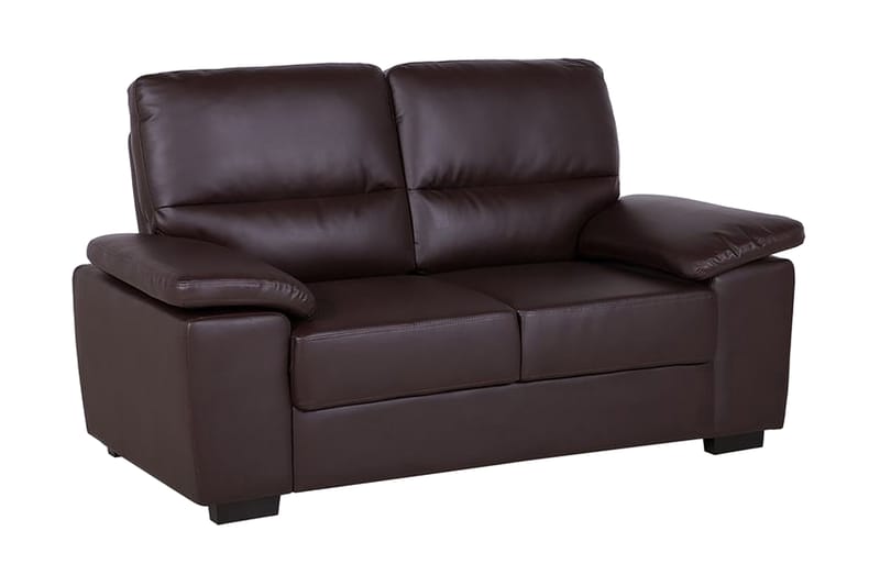 Soffa Shundria 2-Sits Konstläder - Brun - Möbler - Soffa - 2 sits soffa