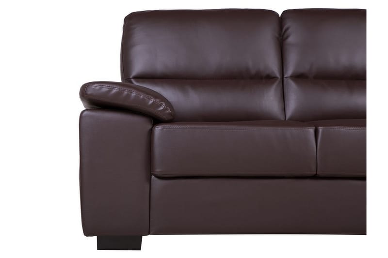 Soffa Shundria 2-Sits Konstläder - Brun - Möbler - Soffa - 2 sits soffa
