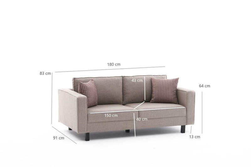 Soffa Vivianna 2-sits - Cream - 2 sits soffa