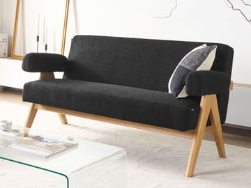 2-sits soffa Tamre - Svart, ljusbrun - Möbler - Soffa - 2 sits soffa