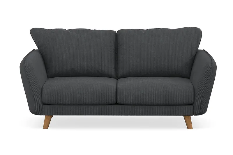 Trend Lyx 2-sits Manchestersoffa - Mörkgrå - Möbler - Soffa - 2 sits soffa