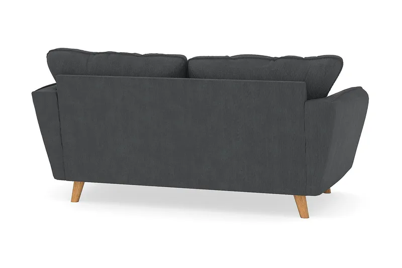 Trend Lyx 2-sits Manchestersoffa - Mörkgrå - Möbler - Soffa - 2 sits soffa