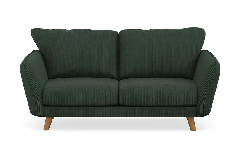 Trend Lyx 2-sits Manchestersoffa - Mörkgrön - Möbler - Soffa - 2 sits soffa